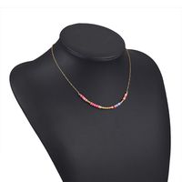 304 Stainless Steel Casual Simple Style Beaded Geometric Necklace sku image 1