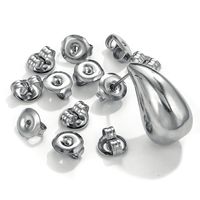 1 Piece Diameter 6 Mm 304 Stainless Steel Solid Color Polished Ear Nuts main image 5