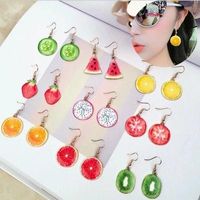 1 Pair Casual Pastoral Fruit Plating Alloy Drop Earrings main image 1