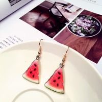 1 Pair Casual Pastoral Fruit Plating Alloy Drop Earrings main image 3