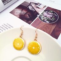 1 Pair Casual Pastoral Fruit Plating Alloy Drop Earrings sku image 8