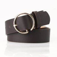 The New Ladies Letter Round Buckle Head Belt Simple Korean Pants Belt Fashion New Products Wholesale Nihaojewelry sku image 10