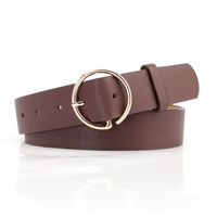 The New Ladies Letter Round Buckle Head Belt Simple Korean Pants Belt Fashion New Products Wholesale Nihaojewelry sku image 9