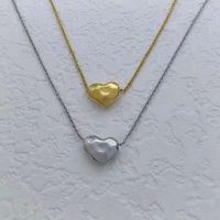 Copper Simple Style Plating Heart Shape Necklace main image 1