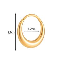1 Piece Ear Cartilage Rings & Studs Simple Style Classic Style Round Pure Titanium Ear Cartilage Rings & Studs main image 7