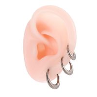 1 Piece Ear Cartilage Rings & Studs Simple Style Classic Style Round Pure Titanium Ear Cartilage Rings & Studs main image 9