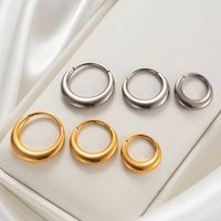 1 Piece Ear Cartilage Rings & Studs Simple Style Classic Style Round Pure Titanium Ear Cartilage Rings & Studs main image 2