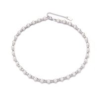 Edelstahl 304 Künstliche Perle Titan Stahl Elegant Dame Klassischer Stil Geometrisch Halskette sku image 1