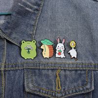 Cartoon Style Cute Cowboy Style Animal Alloy Stamping Stoving Varnish Plating Unisex Brooches main image 7