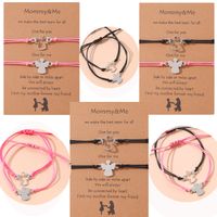 Cute Basic Classic Style Angel Angel Wings 304 Stainless Steel Rope Mother'S Day Women's Drawstring Bracelets main image 1