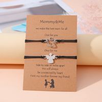 Cute Basic Classic Style Angel Angel Wings 304 Stainless Steel Rope Mother'S Day Women's Drawstring Bracelets main image 7