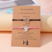 Cute Basic Classic Style Angel Angel Wings 304 Stainless Steel Rope Mother'S Day Women's Drawstring Bracelets main image 8
