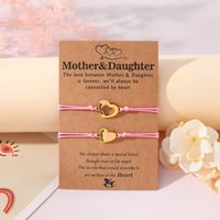 Básico Estilo Moderno Estilo Clásico Letra Forma De Corazón CCB Aleación Esmalte Enchapado Día De La Madre Mujeres Pulseras De Cordón main image 8