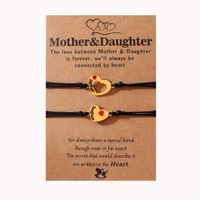 Basic Modern Style Classic Style Letter Heart Shape CCB Alloy Enamel Plating Mother'S Day Women's Drawstring Bracelets sku image 3