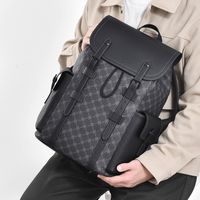 Waterproof 20 Inch Solid Color Casual Travel Laptop Backpack main image 5