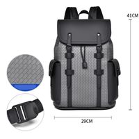 Waterproof 20 Inch Solid Color Casual Travel Laptop Backpack sku image 2