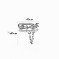 1 Piece Simple Style Classic Style Heart Shape Flower Bow Knot Inlay Copper Zircon Ear Cuffs sku image 12