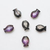 A Pack Of 30 10 * 14mm Hole 1~1.9mm Glass Glass Fish Beads sku image 4
