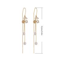 1 Pair Simple Style Classic Style Cherry Plating Inlay Zinc Alloy Rhinestones Gold Plated Ear Line main image 5