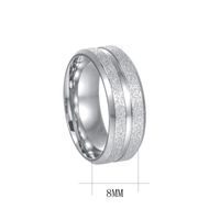 Punk Simple Style Solid Color 201 Stainless Steel Plating Gold Plated Men's Rings sku image 3