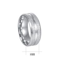 Punk Simple Style Solid Color 201 Stainless Steel Plating Gold Plated Men's Rings sku image 4