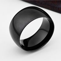 Basic Modern Style Classic Style Geometric Solid Color 304 Stainless Steel Men's Rings main image 5