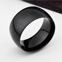 Basic Modern Style Classic Style Geometric Solid Color 304 Stainless Steel Men's Rings sku image 16