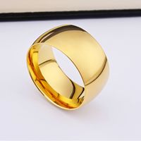 Basic Modern Style Classic Style Geometric Solid Color 304 Stainless Steel Men's Rings sku image 11