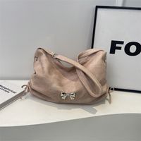 Women's Classic Style Streetwear Solid Color Bow Knot Pu Leather Shopping Bags main image 2