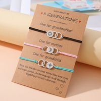 Basic Sweet Classic Style Sun Star Moon 304 Stainless Steel CCB Rayon Polishing Mother'S Day Women's Drawstring Bracelets main image 1