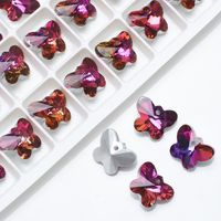 20 PCS/Package 12 * 14mm Glass Butterfly Beads sku image 7
