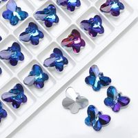 20 PCS/Package 12 * 14mm Glass Butterfly Beads sku image 2