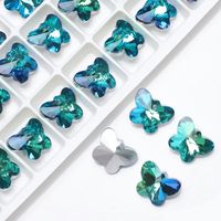 20 PCS/Package 12 * 14mm Glass Butterfly Beads sku image 3