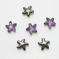 A Pack Of 30 13 * 14mm Hole 1~1.9mm Glass Glass Starfish Beads sku image 3