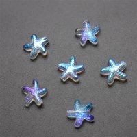 A Pack Of 30 13 * 14mm Hole 1~1.9mm Glass Glass Starfish Beads sku image 10
