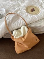 Women's Medium Nylon Solid Color Classic Style String Shoulder Bag main image 2