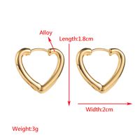 1 Pair Casual Vacation Classic Style Solid Color Plating Alloy 14K Gold Plated Earrings main image 2