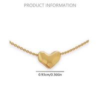 Copper Simple Style Plating Heart Shape Necklace main image 2