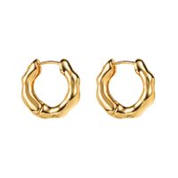 1 Pair Casual Vacation Classic Style Solid Color Plating Alloy 14K Gold Plated Earrings sku image 4