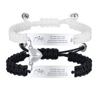 Casual Letter Stainless Steel Rope Couple Bracelets sku image 7