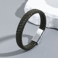 Simple Style Geometric Pu Leather Men's Bracelets sku image 7