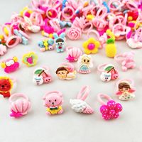 Plastic Children's Pink Finger Ring Girls' Accessories sku image 5