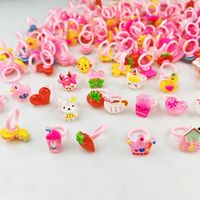 Plastic Children's Pink Finger Ring Girls' Accessories sku image 4
