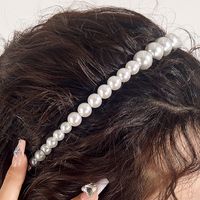 Women's Sweet Bow Knot Imitation Pearl Beaded Hair Band main image 4