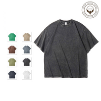 Men's T-shirt Short Sleeve T-shirts Washed Casual Solid Color main image 1