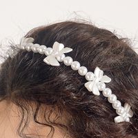Women's Sweet Bow Knot Imitation Pearl Beaded Hair Band main image 3