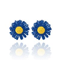 1 Pair Cute Lady Sweet Flower Raffia Drop Earrings sku image 3