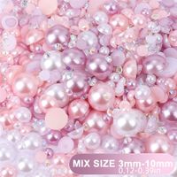 1200 Morceaux Par Paquet 2,100 Morceaux Par Paquet 3-10mm Résine Strass Rond DIY Accessoires main image 2