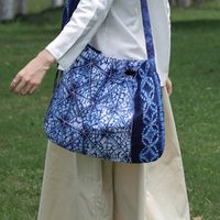 Women's Medium Polyester Cotton Geometric Color Block Vacation Square Magnetic Buckle Shoulder Bag main image 2