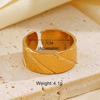 Modern Style Classic Style Leaves Heart Shape 304 Stainless Steel 18K Gold Plated Open Rings In Bulk main image 5
